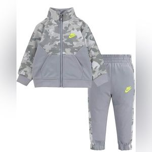 Toddler Nike Camo Tricot Two-Piece Set Light Smoke Grey 18 Months - Boy